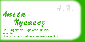 anita nyemecz business card